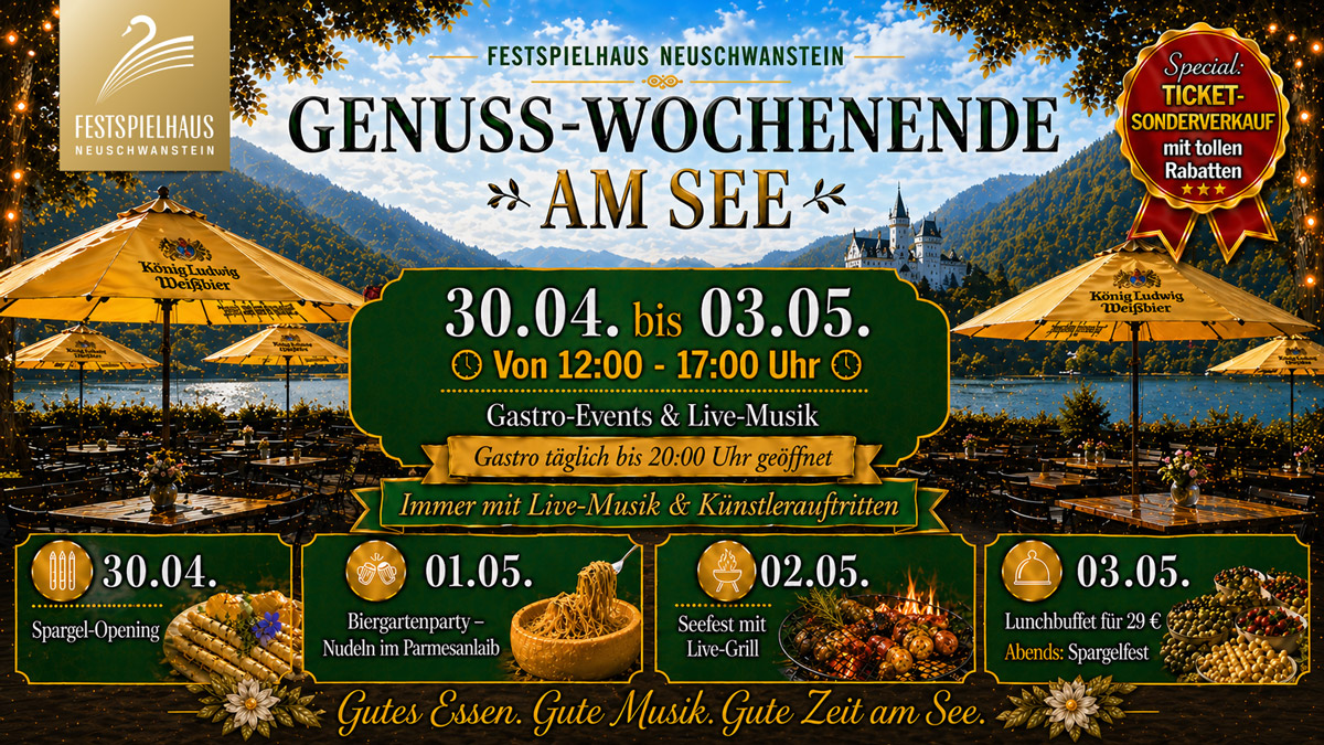 Genuss-Wochenende mit Live-Musik am Neuschwanstein.
