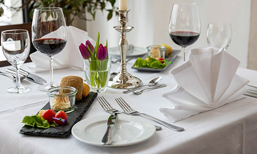 Menü zur Show im Festspielhaus Neuschwanstein